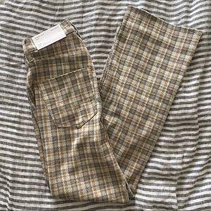 American Eagle Plaid Skinny Kick Crop 23W 000 Short Pant